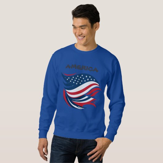 USA AMERCA FLAG SWEATSHIRT (Vorne ganz)