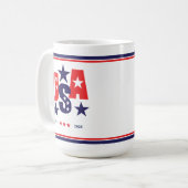 USA AMERICA250 Independence Day 1776 - 2026 Kaffeetasse (Vorderseite Links)