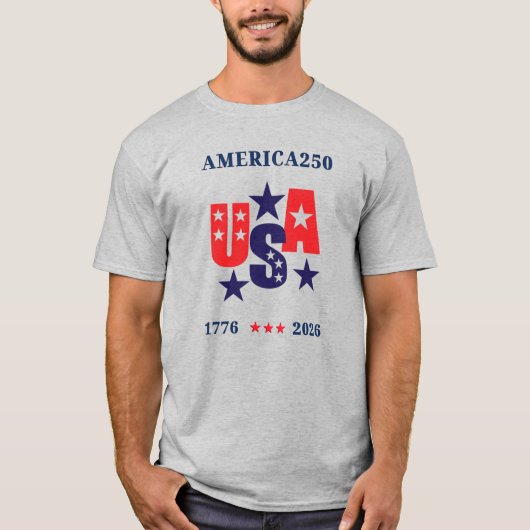 USA America250 Independence Day T-Shirt (Vorderseite)