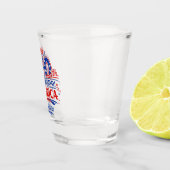 USA America 250th Anniversary Patriotic Schnapsglas (Rechts)
