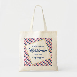 USA AMERICA Christlich Scripting Bridesmaid Weddin Tragetasche