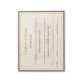 USA America Crown Certificates-Award Notizblock (Rotiert)