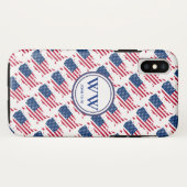 USA America Flag Monogram Abundle Life Christlich Case-Mate iPhone Hülle (Rückseite (Horizontal))