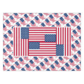 USA AMERICA FLAG Patriotic Tischdecke (Vorderseite (Horizontal))