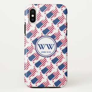 USA America Flagge Monogramm Reiches Leben Christl Case-Mate iPhone Hülle