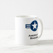 USA American Badass Blue Kaffeetasse (VorderseiteRechts)