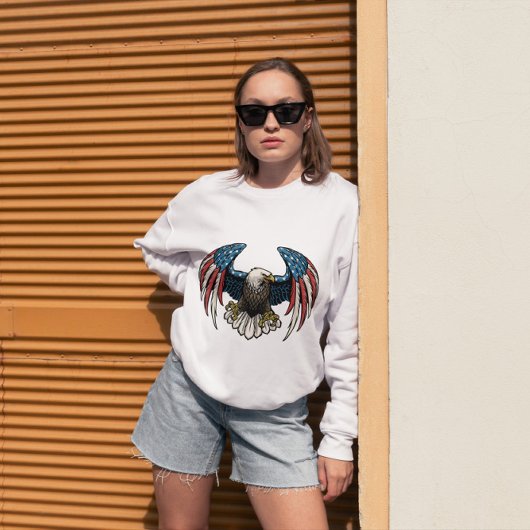 USA American Bald Eagle; Red White and Blue T-Shirt