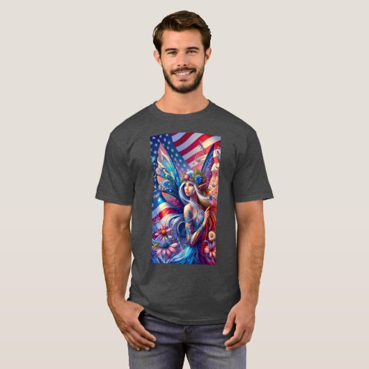 USA American Fairy T-Shirt (Vorne ganz)
