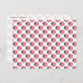 USA American Flag Amerikanische Unabhängigkeitstag Postkarte (Vorne/Hinten)