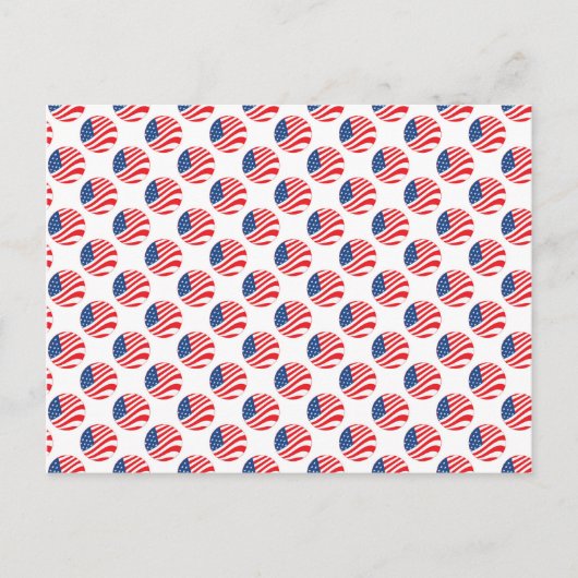 USA American Flag Amerikanische Unabhängigkeitstag Postkarte (Vorderseite)