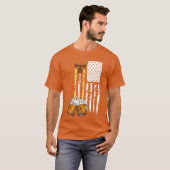 USA American Flag Beer Drinking Beer T Shirt For M (Vorne ganz)