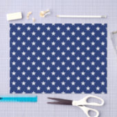 USA American Flag Blue White Stars Patriotic Seidenpapier (Handwerk)