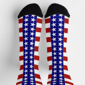 USA American Flag Colors Patriotic Socken (Oben)