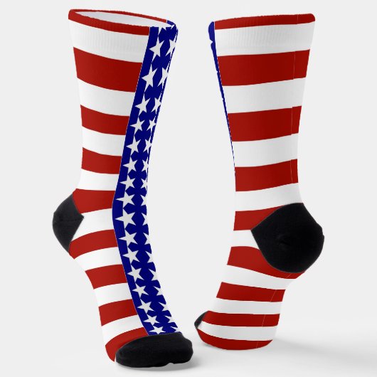 USA American Flag Colors Patriotic Socken (Gewinkelt)