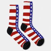 USA American Flag Colors Patriotic Socken (Rechts)