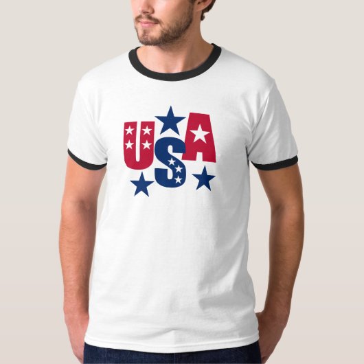 USA American Flag Colors T - Shirt (Vorderseite)