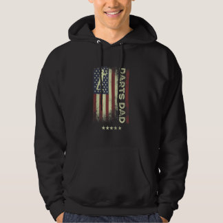 USA American Flag Darts Dad 1 Hoodie
