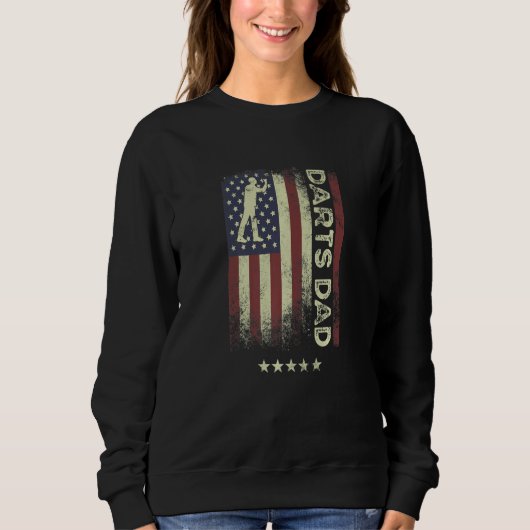 USA American Flag  Darts Dad  1 Sweatshirt (Vorderseite)