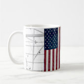 USA American Flag DEN Airport Architecture Cool Kaffeetasse (Links)