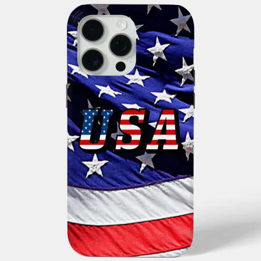 USA American Flag iPhone 15 Pro Max Case-Mate iPhone Hülle (Rückseite)