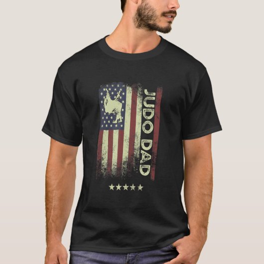 USA American Flag Judo Dad 1 T-Shirt (Vorderseite)