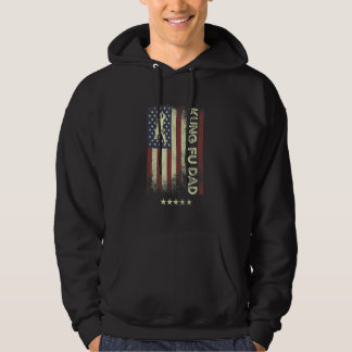 USA American Flag Kung Fu Dad 1 Hoodie