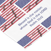 USA AMERICAN Flag Map Gepasste Schrift Kurzer Tischläufer (Ecke)