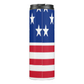 USA American Flag Mit Monogramm Thermosbecher (Rückseite)