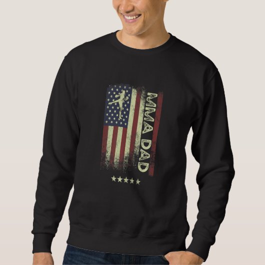 USA American Flag  MMA Dad  1 Sweatshirt (Vorderseite)