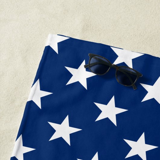 USA American Flag Monogram Family Name 4. Juli Strandtuch (Beispiel)