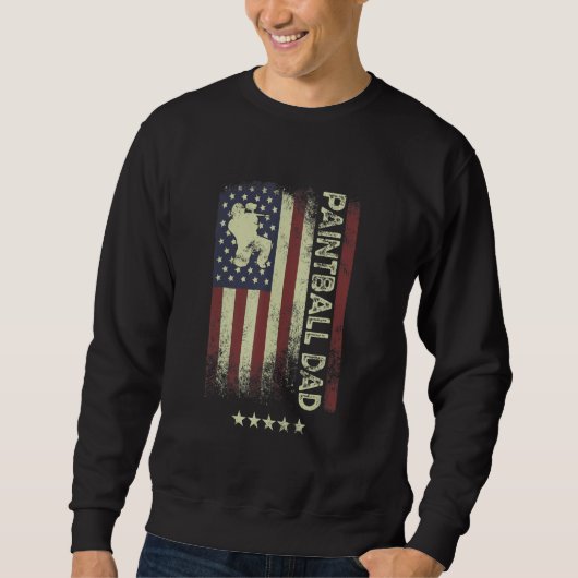 USA American Flag  Paintball Dad 1 Sweatshirt (Vorderseite)