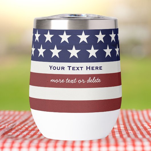 USA American Flag Patriotic 4. Juli Personalisiert