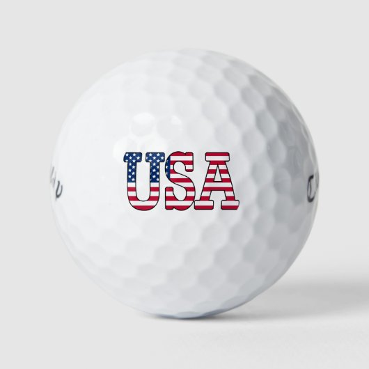 USA American Flag Patriotic Golf Balls Golfball (Vorderseite)