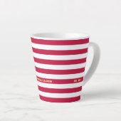 USA American Flag Patriotic Personalisiert Monogra Milchtasse (Rechte Ecke)