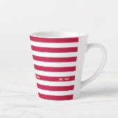 USA American Flag Patriotic Personalisiert Monogra Milchtasse (Rechts)