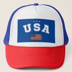 USA American Flag Patriotic Veterans 4. Juli Truckerkappe