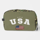 USA American Flag Patriotic Veterans 4. Juli Waschbeutel (Vorderseite)