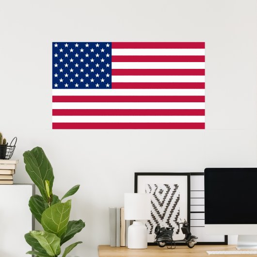 USA American Flag Patriotic Zuhause Office Decor U Poster (Heimbüro)