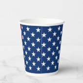 USA American Flag Red White Blue Patriotic Pappbecher (Rechts)