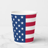 USA American Flag Red White Blue Patriotic Pappbecher (Vorderseite)