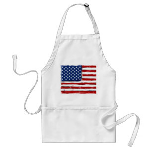 USA American Flag Schürze Memorial Day picnic Gri