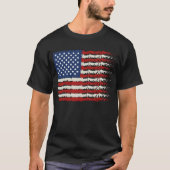 USA American Flag Shield Patriotic  T-Shirt (Vorderseite)