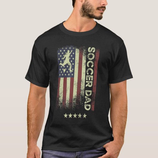 USA American Flag Soccer Dad 1 T-Shirt (Vorderseite)