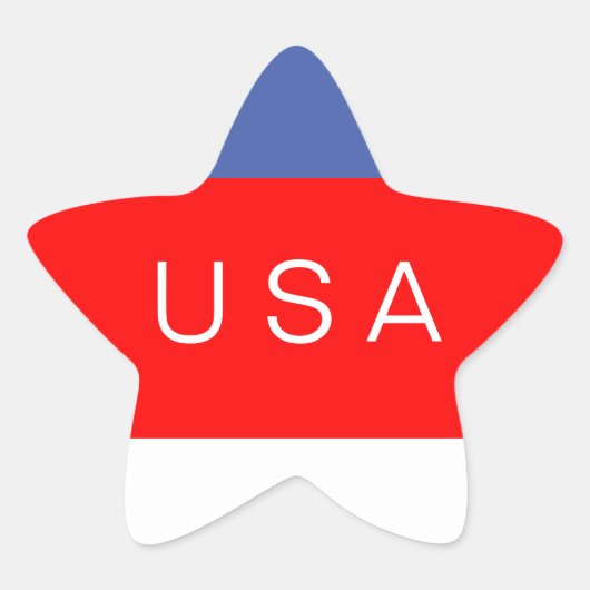 USA American Flag Star Design Stern-Aufkleber (Vorderseite)