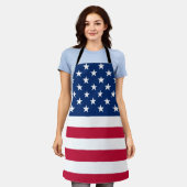 USA American Flag Stars Stripes Patriotic GRILLEN Schürze (Getragen)