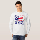 USA American Flag Stilvolle Mode Long Sleeve T T-Shirt (Vorne ganz)