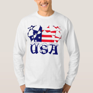 USA American Flag Stilvolle Mode Long Sleeve T T-Shirt