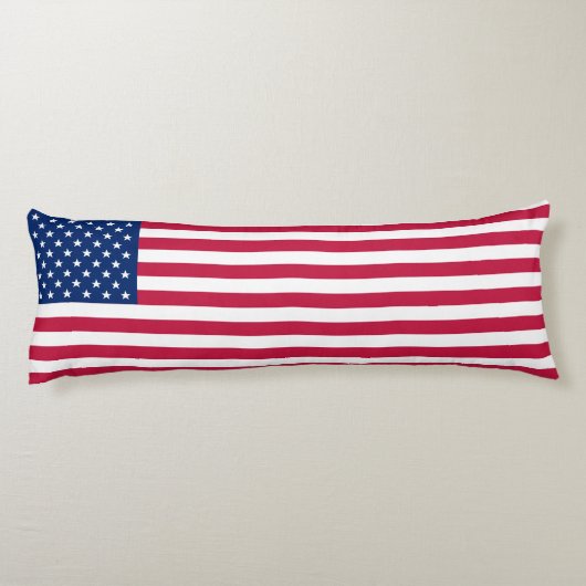 USA American Flag Streifen Patriotic Body Pillow U Seitenschläferkissen (Rückseite)
