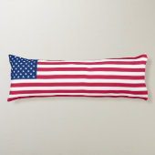 USA American Flag Streifen Patriotic Body Pillow U Seitenschläferkissen (Vorderseite)