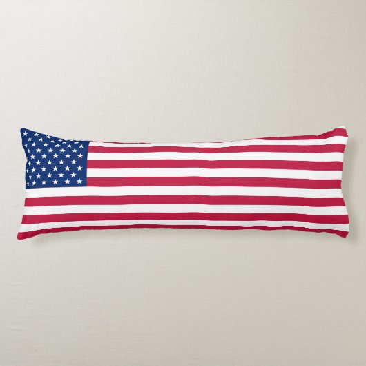 USA American Flag Streifen Patriotic Body Pillow U Seitenschläferkissen (Vorderseite)